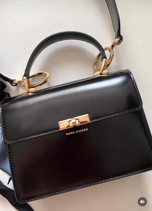 Сумка для жінок marc jacobs the snapshot чорна шкіряна