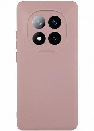 Чехол tpu getman liquid silk full camera для xiaomi redmi note 14 pro 4g розовый / pink sand