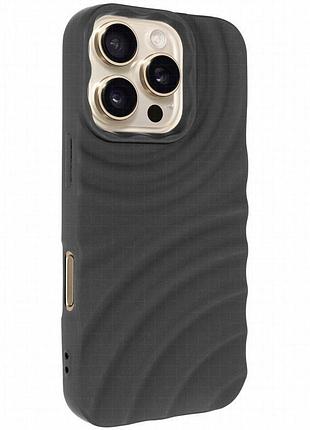 Чехол tpu monowave для apple iphone 16 pro max (6.9") black