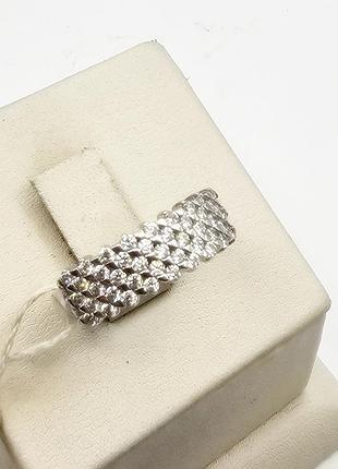 Кольцо серебряное кубическим цирконием 17 2,5 г 2