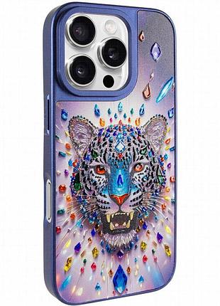 Чехол tpu+pc crystal hunt with magnetic fit для apple iphone 16 pro max (6.9") blue