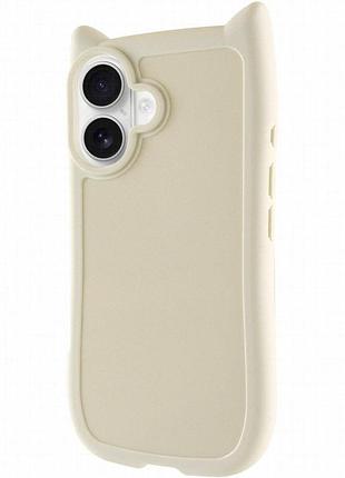 Чехол tpu cat для apple iphone 16 plus (6.7") antique white