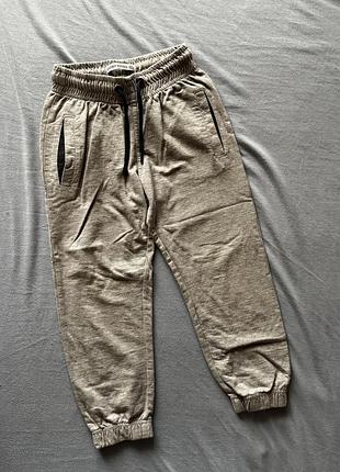 Спортивні штани сірі з манжетами
