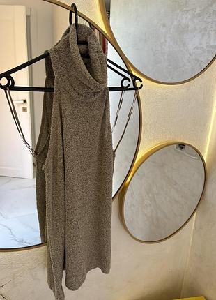 Топ жіночий massimo dutti без рукавів з коміром-хомут