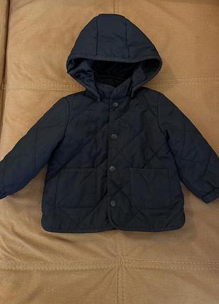 Куртка для хлопчика h&m стьобана з капюшоном 80-86