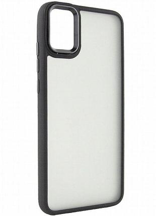 Чехол tpu+pc lyon frosted для samsung galaxy a51 black