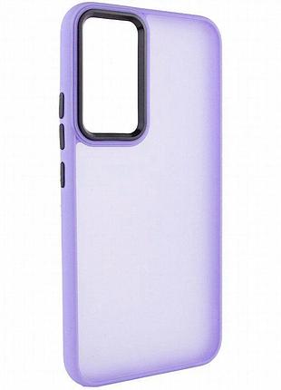 Чехол tpu+pc lyon frosted для samsung galaxy s25 ultra purple