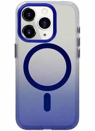 Чехол tpu+pc shadow with magnetic fit для apple iphone 14 pro max (6.7") blue