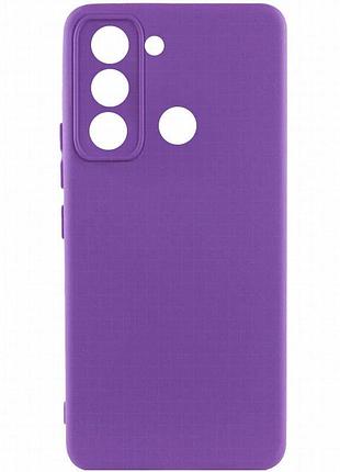 Чехол silicone cover lakshmi full camera (aaa) для tecno spark 8c фиолетовый / amethyst