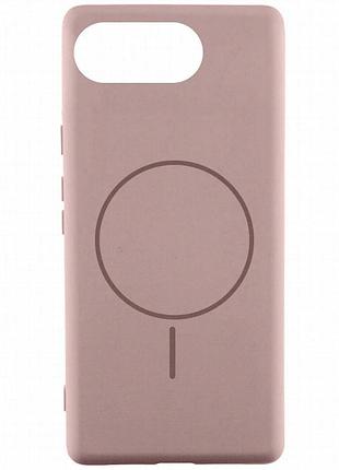 Чехол silicone cover lakshmi (aa) with magnetic fit для google pixel 10a розовый / pink sand
