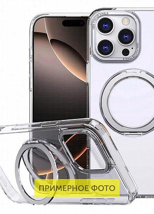 Чехол tpu+pc empire with magnetic fit and ring для apple iphone 16e / 17e (6.1") clear