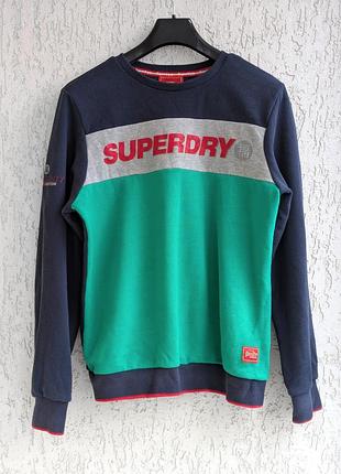 Світшот superdry чоловічий колорблок (оригінал)