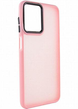 Чехол tpu+pc lyon frosted для motorola moto g14 pink