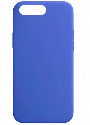 Чехол silk full protective (aa) no logo для apple iphone 7 plus / 8 plus (5.5") синий / capri blue