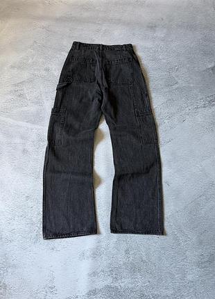 Джинси h&m work pants карго, сірі, розмір s-m 2