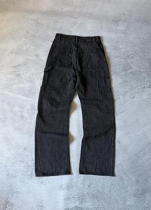 Джинси h&m work pants карго, сірі, розмір s-m 3