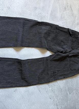 Джинси h&m work pants карго, сірі, розмір s-m 4