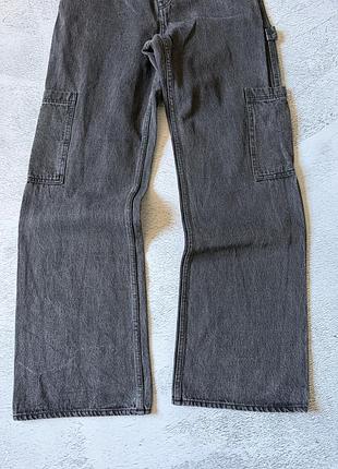 Джинси h&m work pants карго, сірі, розмір s-m 7
