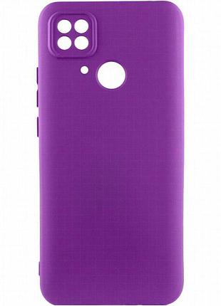 Чехол tpu getman liquid silk full camera для xiaomi redmi 10c фиолетовый / purple