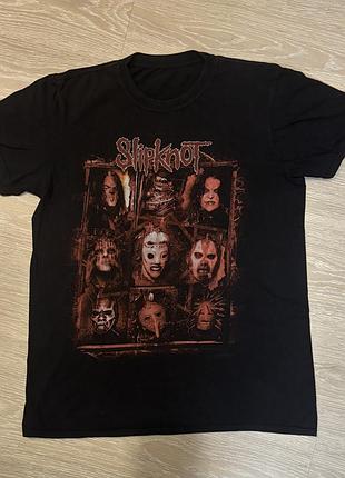 Футболка чоловіча slipknot чорна з принтом