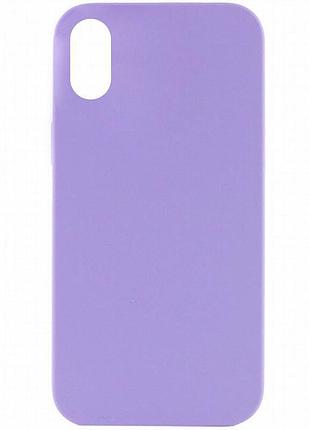 Чехол silk full protective (aa) no logo для apple iphone x / xs (5.8") сиреневый / dasheen