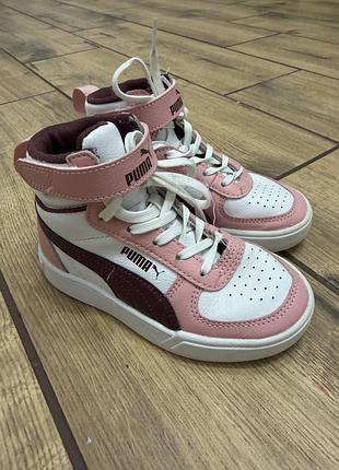 Кросівки puma білі з рожевим