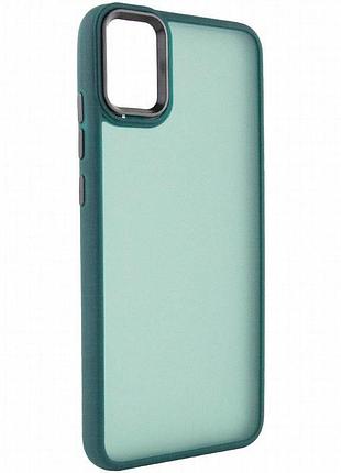 Чехол tpu+pc lyon frosted для samsung galaxy a51 green