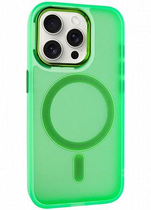 Чехол tpu+pc lily with magnetic fit для apple iphone 12 pro / 12 (6.1") neon green