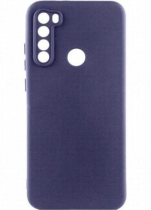 Чехол tpu getman liquid silk full camera для xiaomi redmi note 8t синий / midnight blue