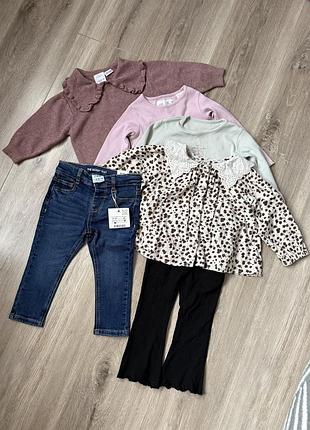 Набір речей на дівчинку 86 см ( zara)