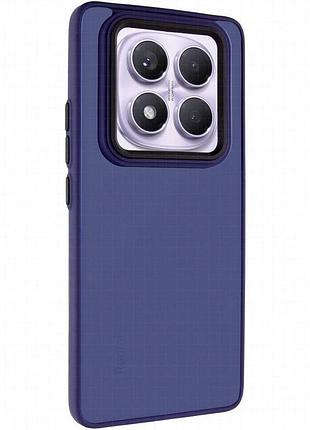 Чехол tpu+pc lyon frosted для xiaomi redmi note 15 pro+ 5g navy blue