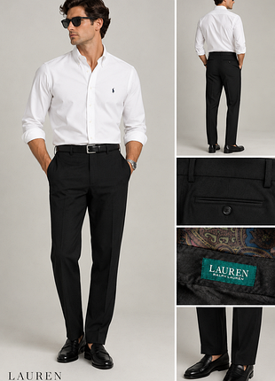 Брюки чоловічі lauren ralph lauren чорні класичні