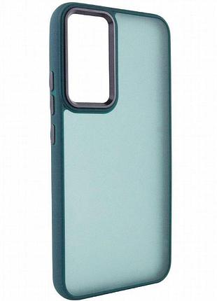 Чехол tpu+pc lyon frosted для samsung galaxy s25 ultra green