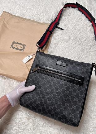 Сумка чоловіча gucci gg supreme | преміальна якість