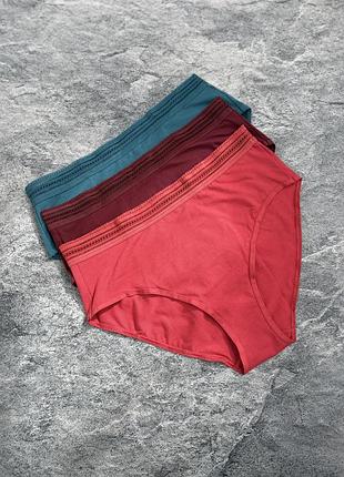 Бавовняні трусики бріфи thirdlove everyday cotton mid-rise brief