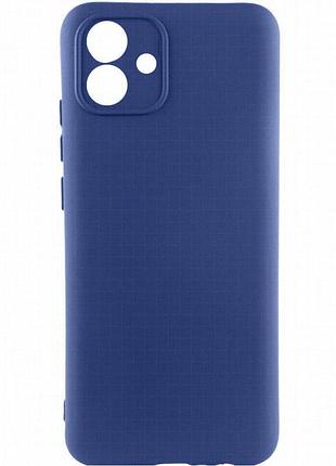 Чехол tpu getman liquid silk full camera для samsung galaxy a05 синий / navy blue