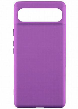 Чехол tpu getman liquid silk для google pixel 6 pro фиолетовый / purple