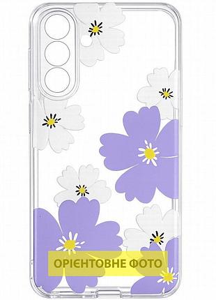 Чехол tpu clear joy для motorola moto g17 power pastel daisies