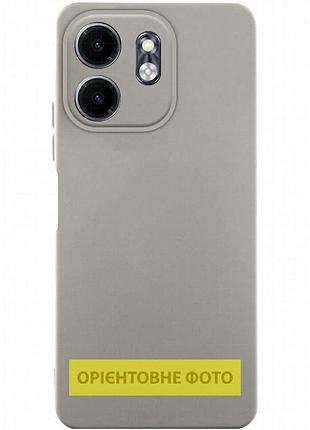 Чехол tpu getman liquid silk full camera для tecno spark go 2 серый / lavender