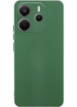 Чехол tpu getman liquid silk full camera для xiaomi redmi note 14 4g (europe version) зеленый / dark green