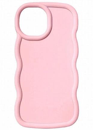Чехол tpu ripple для apple iphone 14 plus / 15 plus (6.7") pink