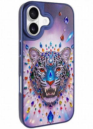 Чехол tpu+pc crystal hunt with magnetic fit для apple iphone 17 (6.3") blue