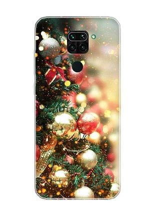 Чохол на xiaomi redmi note 9 різдвяна ялинка (новорічний принт 161)