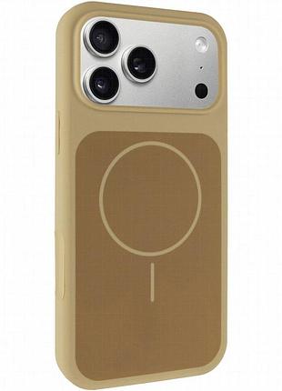 Чехол silk duo color (aa) no logo with magnetic fit для apple iphone 17 pro (6.3") desert gold