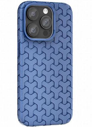 Чехол tpu weaving для apple iphone 15 pro max (6.7") blue