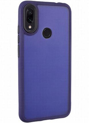Чехол tpu+pc lyon frosted для xiaomi redmi note 7 / note 7 pro / note 7s navy blue
