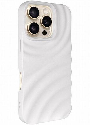 Чехол tpu monowave для apple iphone 16 pro max (6.9") white