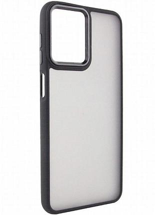 Чехол tpu+pc lyon frosted для motorola moto g14 black