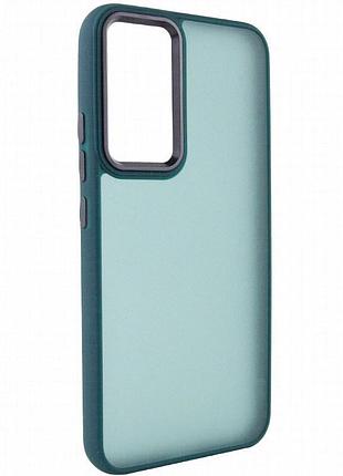 Чехол tpu+pc lyon frosted для motorola moto g22 green