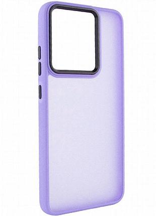 Чехол tpu+pc lyon frosted для tecno spark go 2023 purple